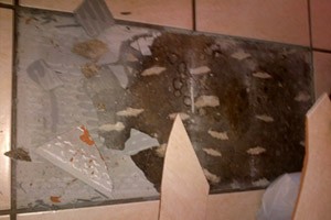 Failure-due-to-poor-chipping-of-old-bitumen-adhesive-300x200
