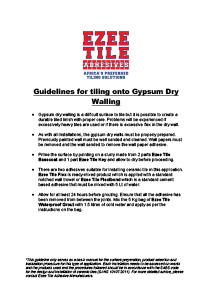guidlines-for-tiling-onto-gypsum-dry-walling